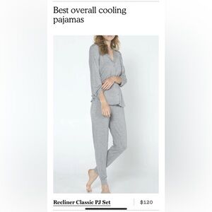 Recliner women’s cooling pajamas NWOT size medium black